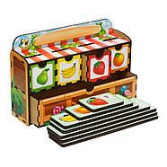 Дерев'яна настільна гра "Счет -2" Ubumblebees сортер-комодик, фото 2