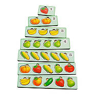 Дерев'яна настільна гра "Счет -2" Ubumblebees сортер-комодик, фото 3