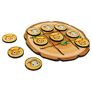 Дерев'яна настільна гра "Крестики-нулики" Ubumblebees (ПСД158) PSD158 зайчик і лисичка, фото 2