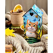 Чайний будиночок "Рижий котик" Ubumblebees (ПСФ156) PSF156 дерев'яний, фото 7