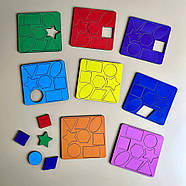 Дерев'яний сортер "Барабан" Ubumblebees (ПСФ135) PSF135 геометричні фігури, фото 2