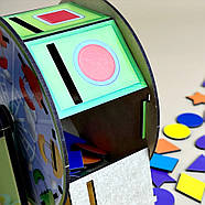 Дерев'яний сортер "Барабан" Ubumblebees (ПСФ135) PSF135 геометричні фігури, фото 8