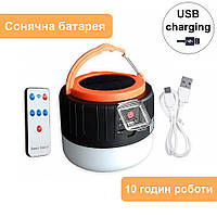 Лампа аккумуляторная светодиодная с солнечной батареей и USB-зарядкой CATA CT-4289 10 часов работы топ