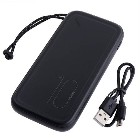 УМБ Power Bank USAMS US-CD150 PB56 10000mAh 37Wh (Rated Capacity: 6000mAh) черный, фото 1