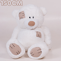 Белый плюшевый мишка 150см, Мягкие мишки игрушки, Большой красивый медведь на подарок