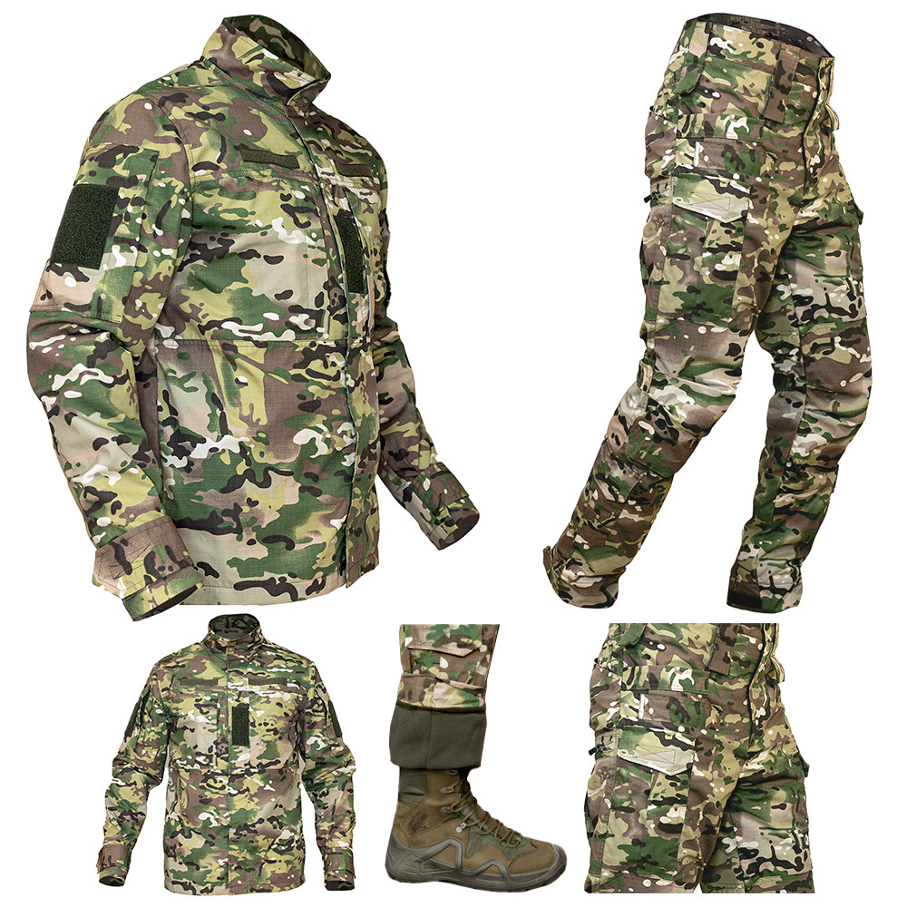 Тактичний костюм Apex Pro Tactic мультикам ріпстоп на флісі, фото 1