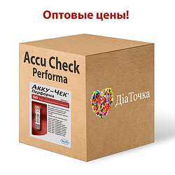Оптові ціни на тест смужки для глюкометра Акку Чек Ак Пеформа (Accu-Chek Performa)