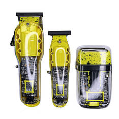 Набір машинок TICO Professional Yellow(Машинка + тример + шейвер) (100431)