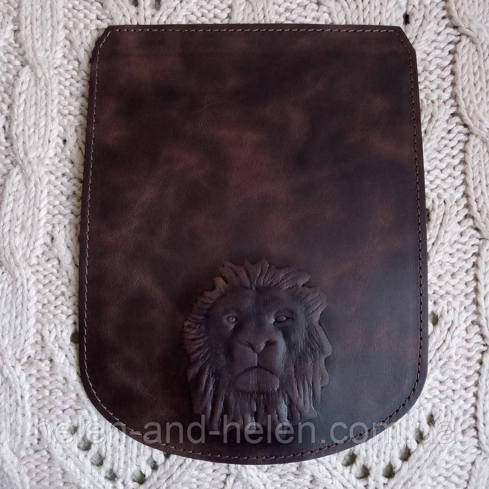 Клапан для рюкзака "Лев". Колір "Коричневий"., фото 1