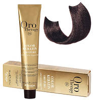 Крем-краска безаммиачная для волос Fanola Oro Therapy №4/14 Cacao 100 мл (3072Es)