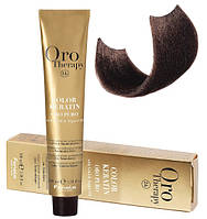 Крем-краска безаммиачная для волос Fanola Oro Therapy №5/0 Light Chestnut 100 мл (3075Es)