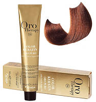 Крем-краска безаммиачная для волос Fanola Oro Therapy №7/4 Medium Blonde Copper 100 мл (3102Es)