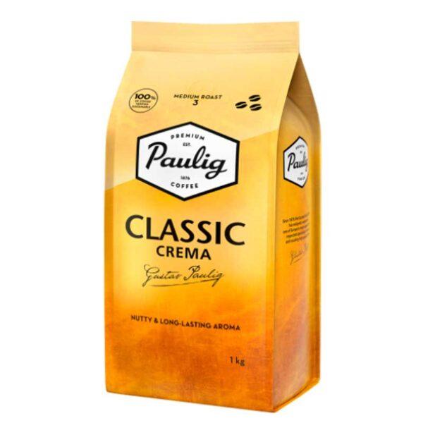 Кава в зернах Paulig Classic Crema 1кг Фінляндія