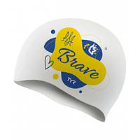 Шапочка для плавання TYR Silicone WHITE UA BRAVE (G200110SR)