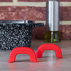 Казан 20 см 3.2 л, квадратне мармурове покриття 1472, фото 3