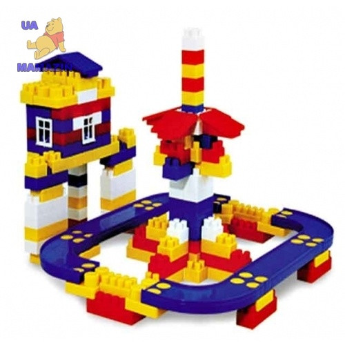 Конструктор Юніка Нік, 191 деталь (8 великих блоків у комплекті). Вироблено в Україні., фото 1