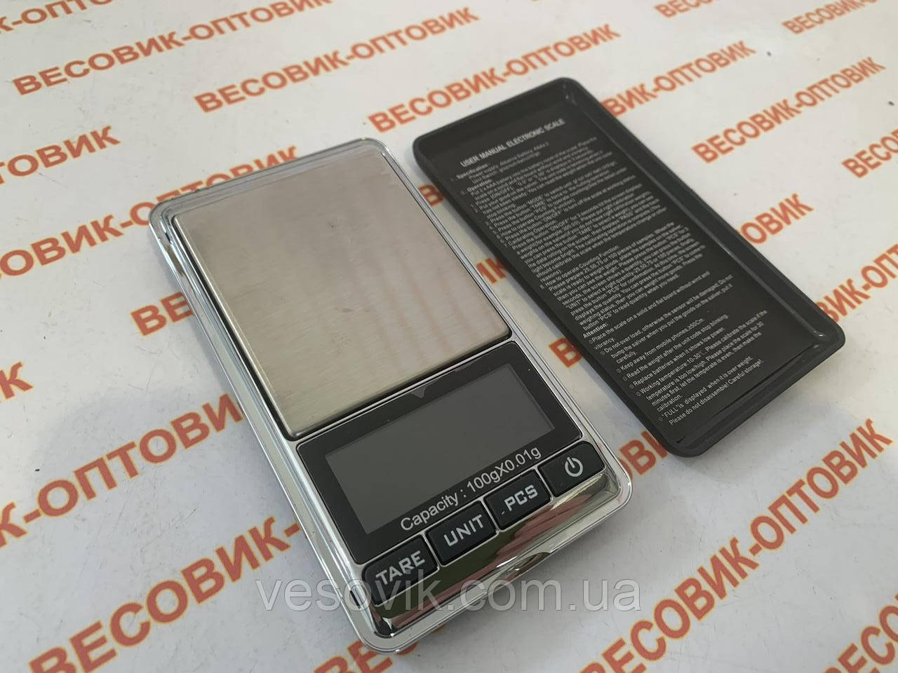 Ювелирные электронные весы Digital DS-New (100g/0,01) 55х60мм - фото 1 - id-p578440432