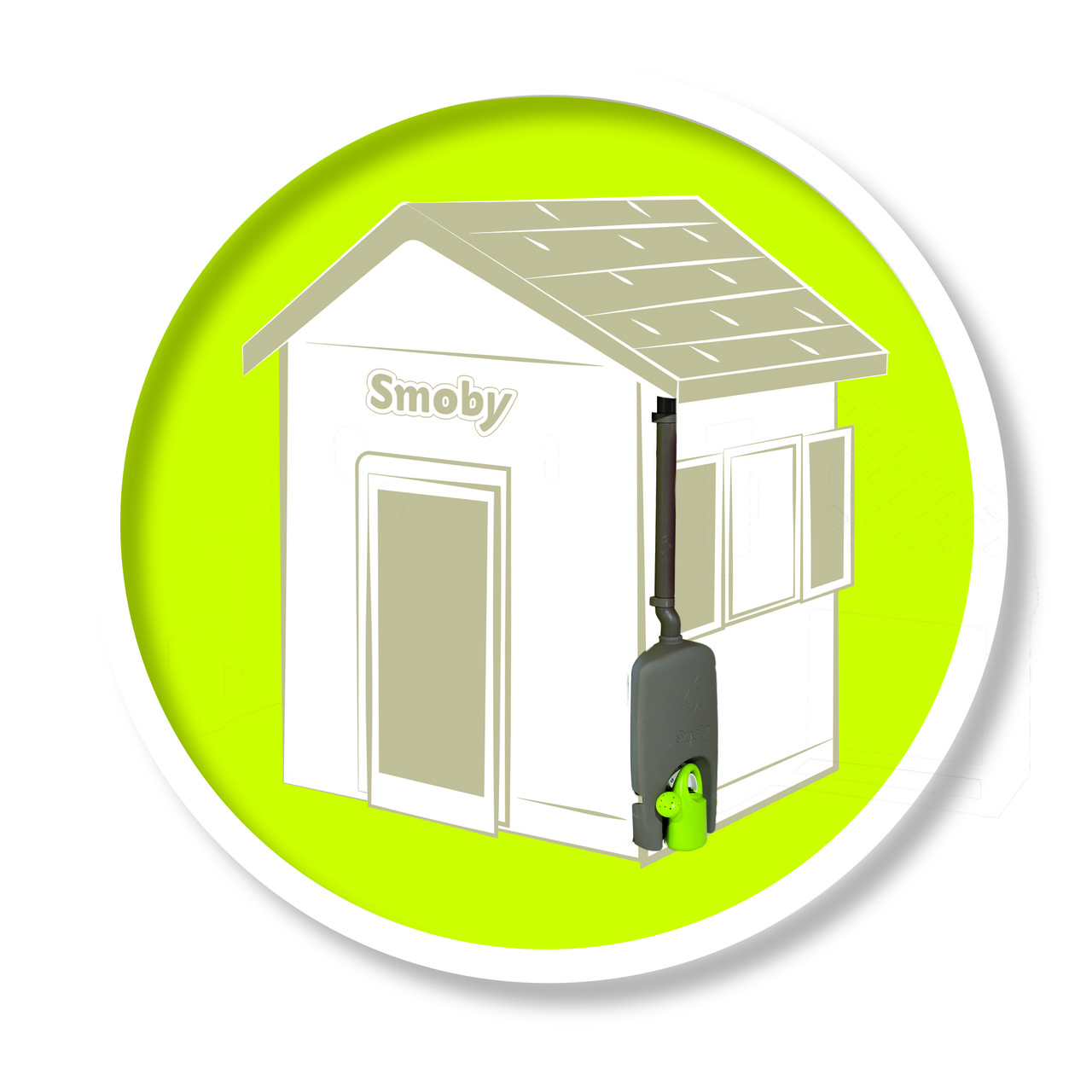 Водостічна труба Smoby з резервуаром 4,5 л для будинку, 2+ | 810906