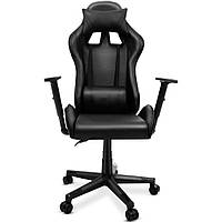 Кресло геймерское компьютерное Bonro Elite черное игровое для геймеров M_1458