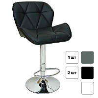 Барний стілець зі спинкою для барної стійки  Bonro B-087 крісло барне на кухню Чорний, 1 шт. W_8231