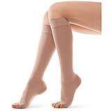Гольфи компресійні 2 клас Tiana мод. 931 (відкритий носок, щільність 340 ден), беж, фото 2