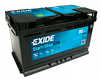 Аккумулятор EXIDE START-STOP EFB 80Ah Ев (-/+) (800EN) (д315*ш175*в190) EL800