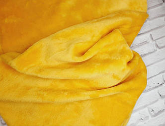 Софт-велюр на бавовняній основі гірчичний