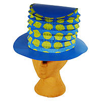 Шляпа трансформер голубой Цилиндр на праздник бумага, картон