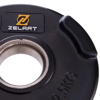 Диск прогумований 2.5 кг на гриф 50 мм Zelart TA-5160-2_5, фото 4
