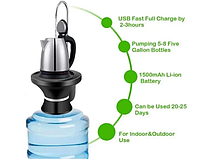 Электрическая помпа насос для воды с подставкой ZSW-C06 Автоматический диспенсер для бутилированной воды