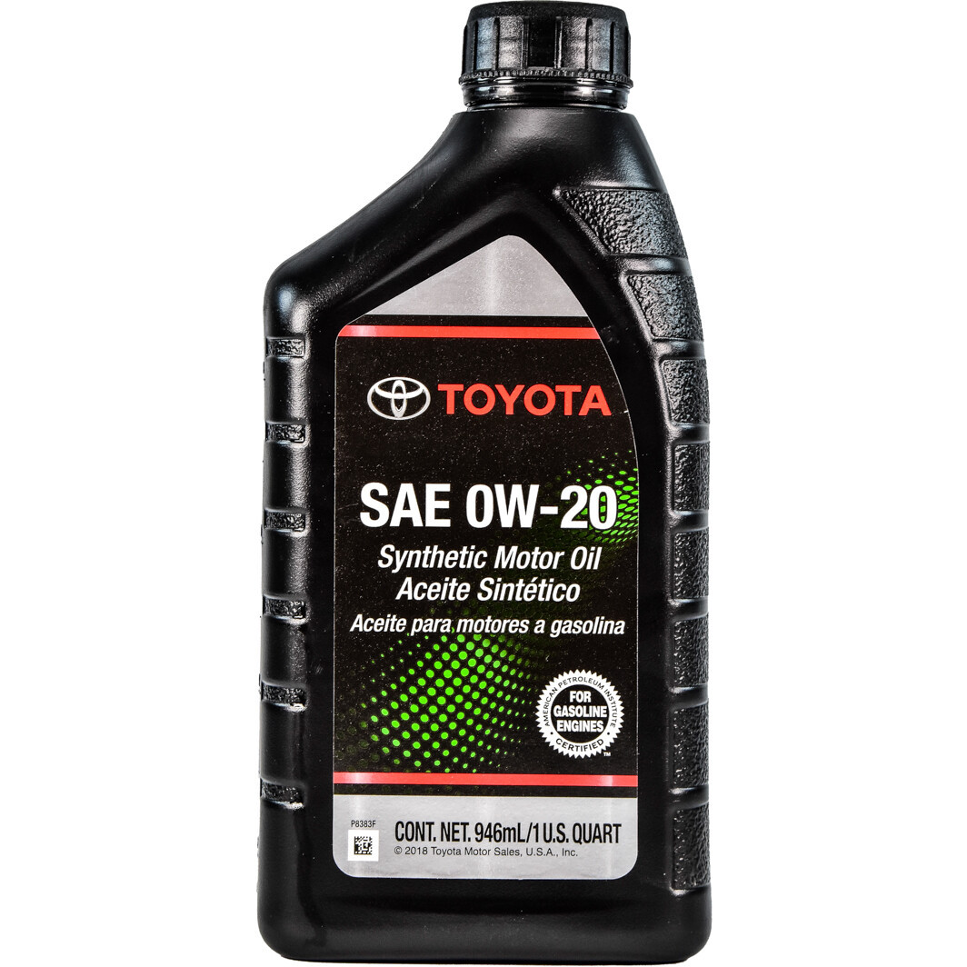 Toyota Motor Oil 0W-20 0.946л (00279-0WQTE) Оригінальна синтетична моторна олива