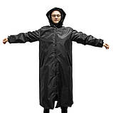 Дощовик плащ із капюшоном (плащ-куртка) + чохол OSPORT (ty-0030) Чорний, фото 2