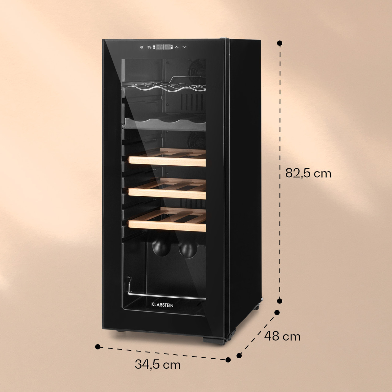 Винный холодильник Bovella 18 Duo+ двухзонный 50л 18 бутылок Стеклянная дверь (Германия, читать описание) - фото 7 - id-p1762685305