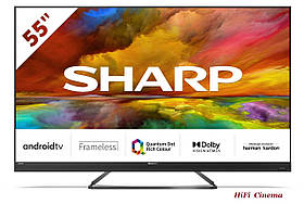Sharp 4T-C55EQ3EM2AG телевізор 55 дюймів 4K з Android TV