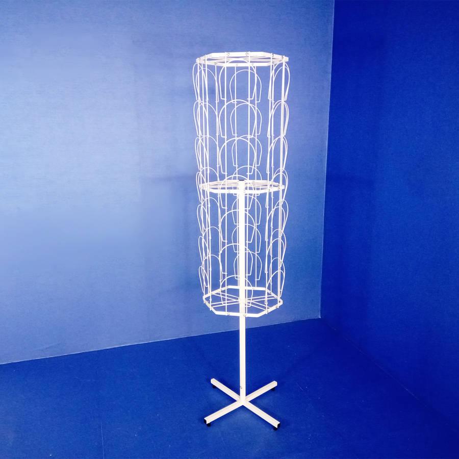 Стійка для шапок обертова підлогова на 42 шапки