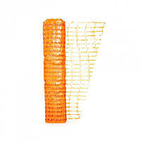 Сетка пластиковая Аварийная ограждающая 80х35 мм оранжевая 1х50м Клевер