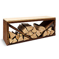 Kindlewood L Rust деревянная скамья для хранения 104x40x35см бамбук цинк ржавчина (Германия, читать описание)