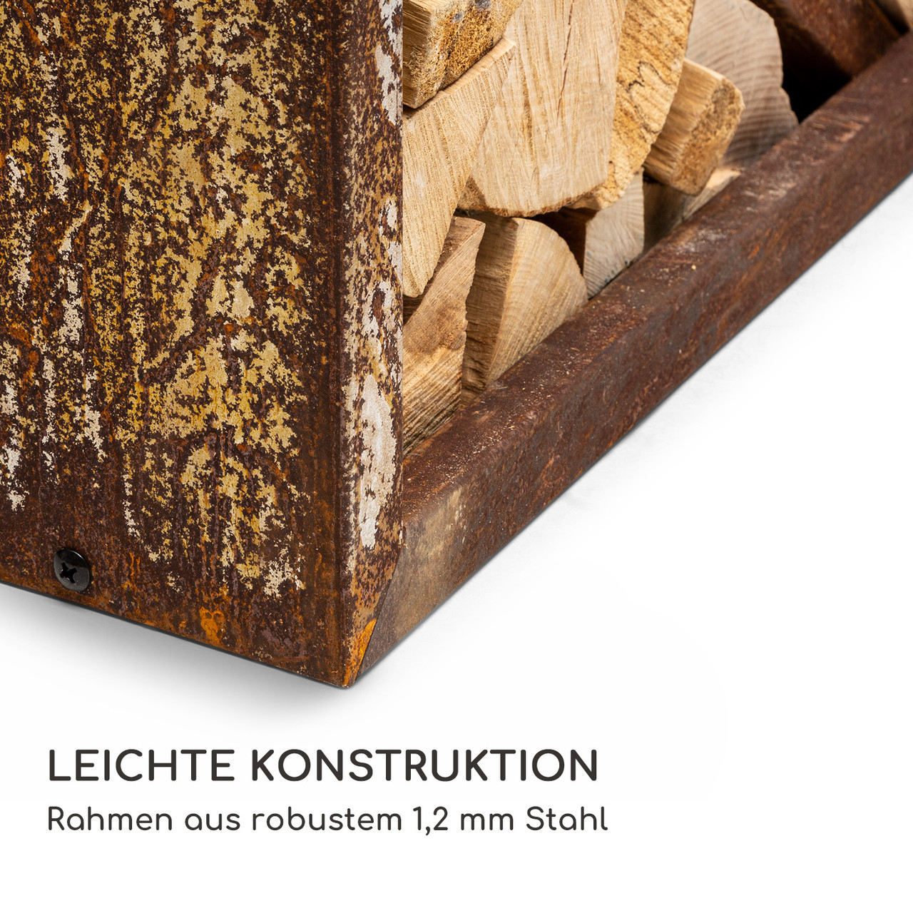 Kindlewood L Rust деревянная скамья для хранения 104x40x35см бамбук цинк ржавчина (Германия, читать описание) - фото 5 - id-p1762687610