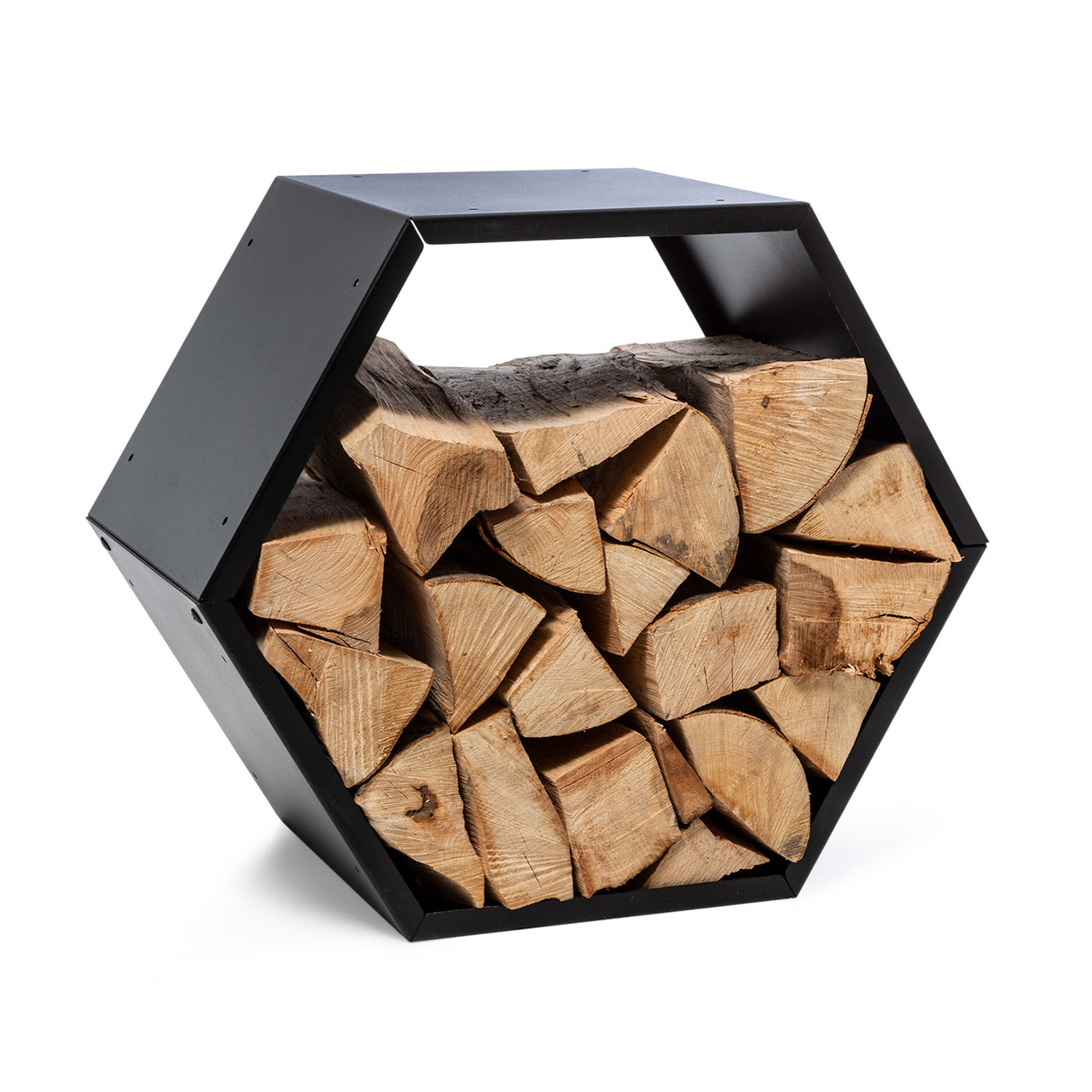 Hexawood Black Wood Storage Hexagon Shape 50.2x58x32cm Black (Германия, читать описание) - фото 1 - id-p1762687641
