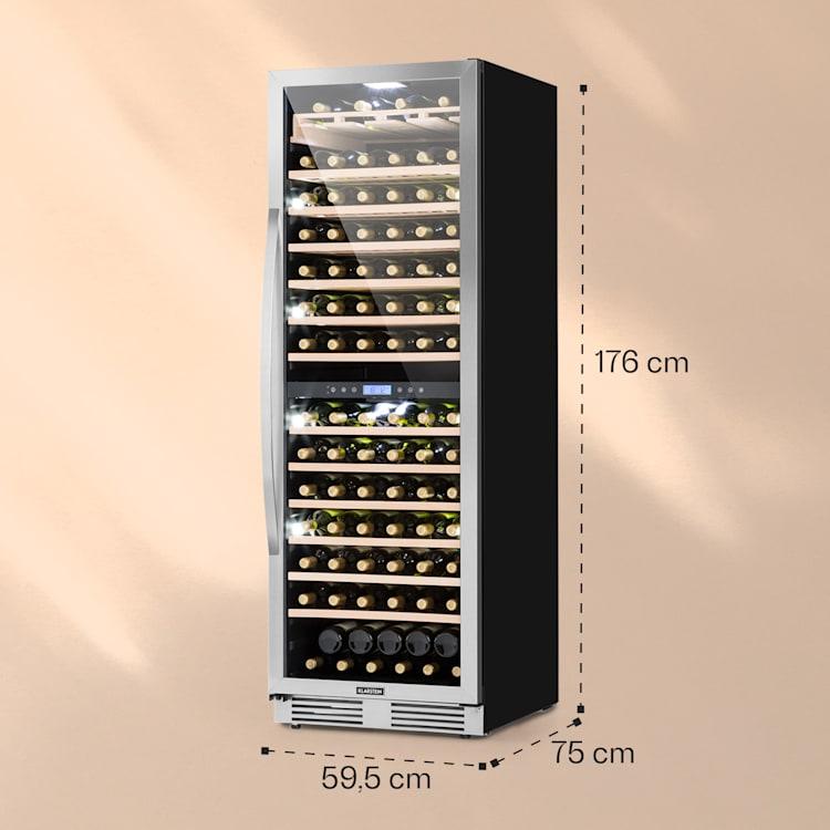 Встраиваемый двухзонный винный холодильник Vinovilla Grande 165 Klarstein Германия - фото 5 - id-p1762682718