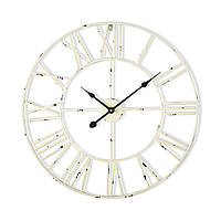 Queensway 60 Настенные часы с металлическим каркасом Silent Ø 60 см, белые (Германия, читать описание)