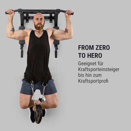 Турник для подтягиваний и отжиманий Bouncer MultiGym Klarfit Германия - фото 2 - id-p1762683607