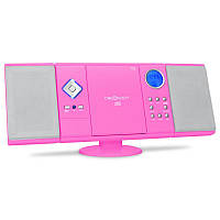 Стереосистема V-12 USB SD CD MP3 AUX FM розовый Розовый (Германия, читать описание)