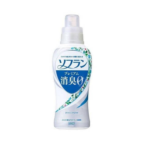 Кондиціонер для білизни Lion Soflan Premium Deodorizer Zero, аромат трав, 550 мл (320340), фото 1