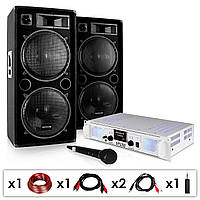 DJ-система "DJ-21" DJ-усилитель PA Box кабель 2000W (Германия, читать описание)