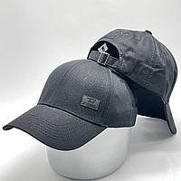 Стильная мужская женская кепка - бейсболка с логотипом и регулятором, черная VK 1429