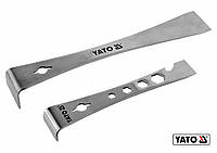 Скребки з нержавіючої сталі L-подібні YATO: 235 х40 х40 мм і 170 х 32 х 25 мм, t= 2.5 мм, 2 шт [12]