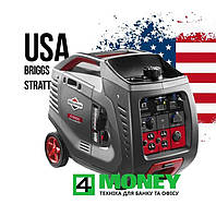 ГЕНЕРАТОР 3.0 кВТ Briggs&Stratton P3000 Инверторный ТИХИЙ 3000Вт США (Бензиновый, экономный, портативный)