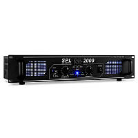 SPL-2000-EQ DJ PA усилитель 2-канальный усилитель мощности 2 x 1000 Вт светодиодный эквалайзер Эквалайзер | 2x