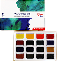 Набір акварельних фарб ROSA Studio 16 кольорів картон.